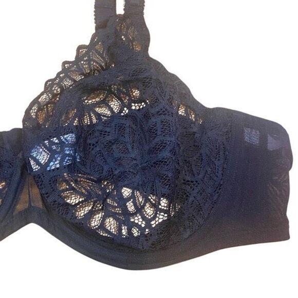 Glamorise size 46C lace black bra - Picture 3 of 4